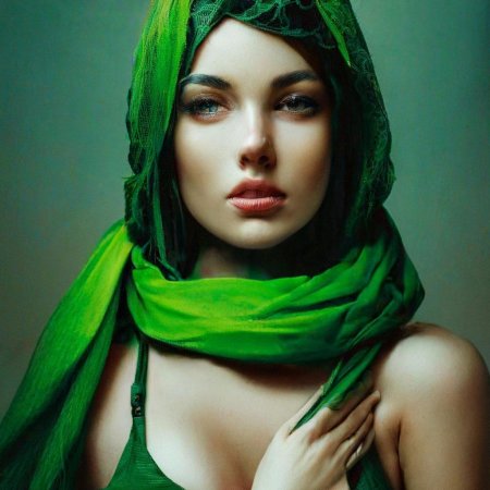 Девушка в зеленом