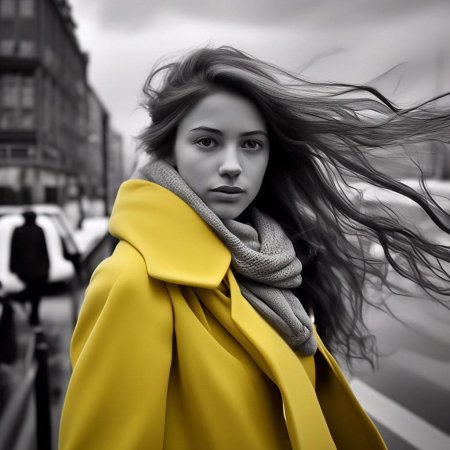 Желтое пальто