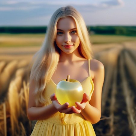 Яркая блондинка