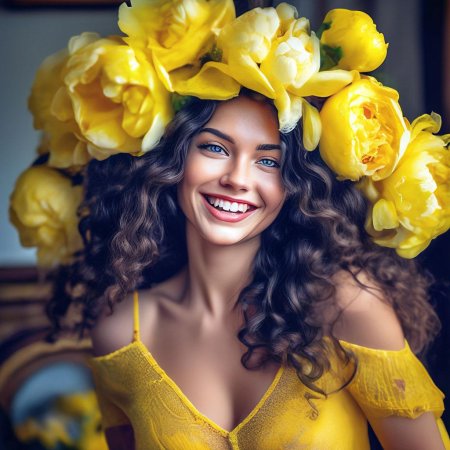 Желтые пионы