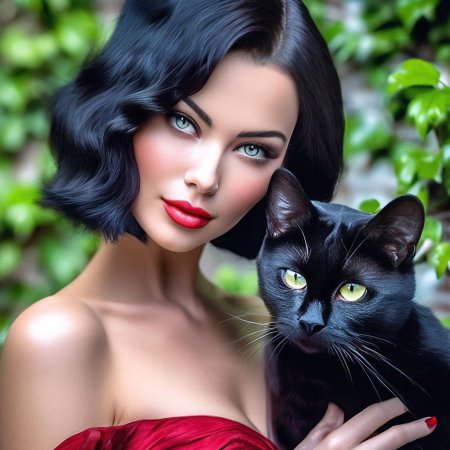 Красивые черные волосы