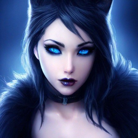 Девушка с кошачьими глазами