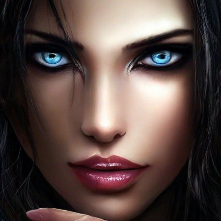 Девушка глаза