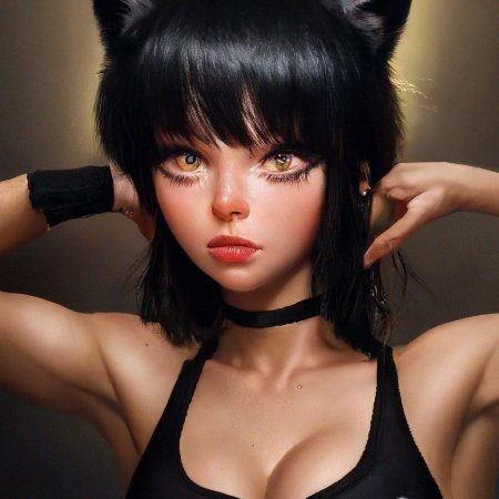 Кошка девушка