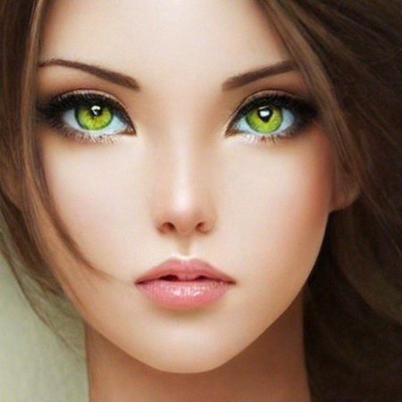 Девушка с разными глазами