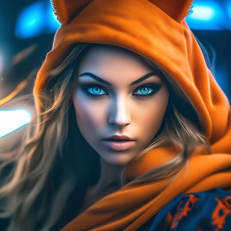 Девушка лиса