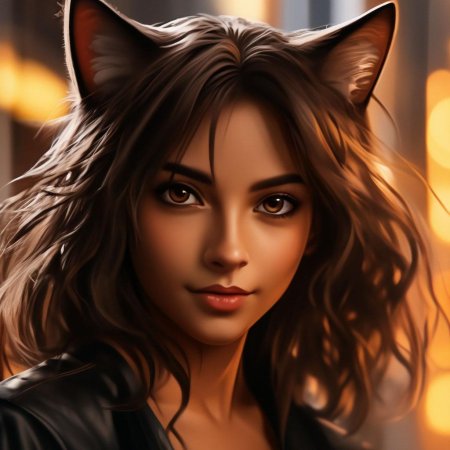 Фурри кошка девушка