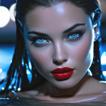 Очень яркий макияж