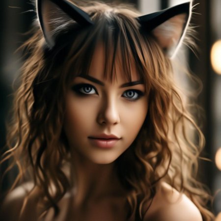 Девушка с ушками