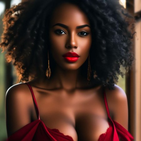 Негритянка грудь