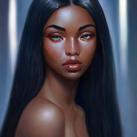 Красивая темнокожая девушка