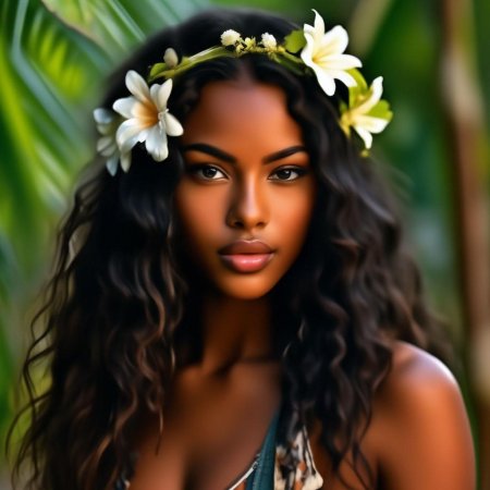 Красивая афроамериканка