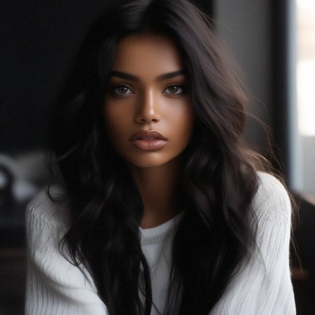 Девушка со смуглой кожей