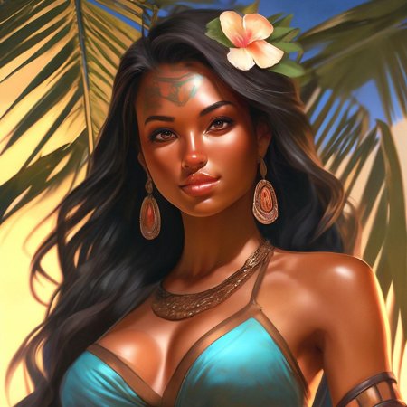 Загорелая красотка