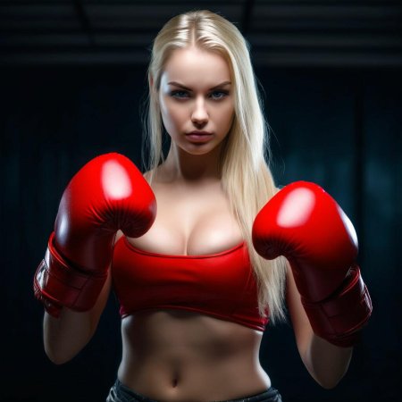 Красные боксерские перчатки