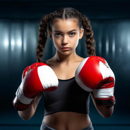 Красивая боксерша