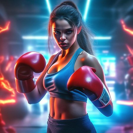 Бокс голых девушек