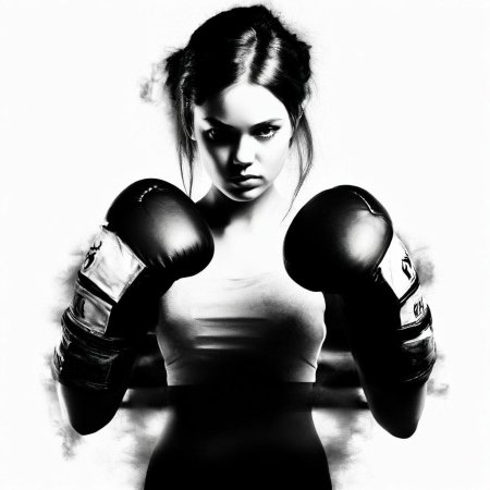 Красивая боксерша