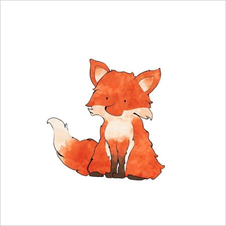 Лисенок рисунок