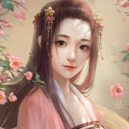 Китайская живопись люди Ханьфу