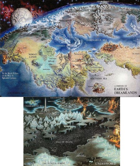 Страна снов Лавкрафт карта