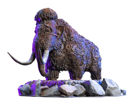 Скульптура мамонта в Магадане