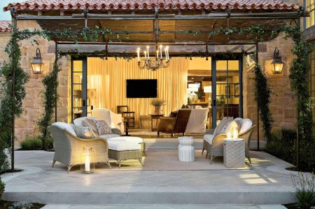 Патио внутренний дворик в Италии