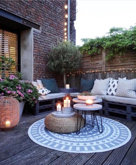 Патио на даче