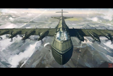 Стимпанк дизельпанк бомбардировщик