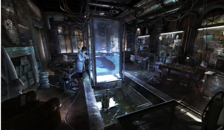 Концепт арт Sci Fi лаборатория