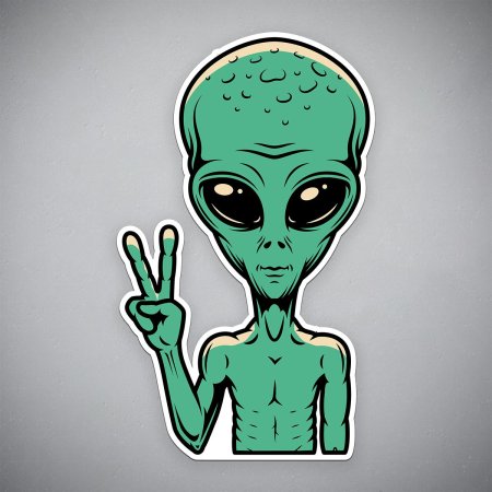 Зеленый инопланетянин