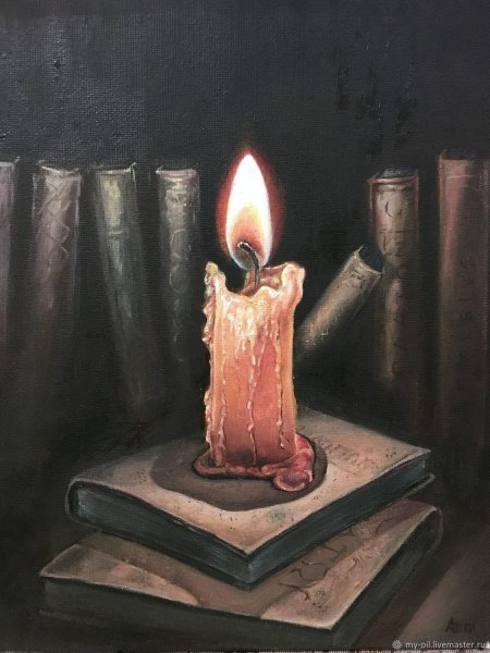 Горящая свечка
