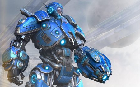 Синий робот