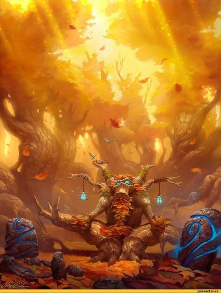World of Warcraft друид дерево арт