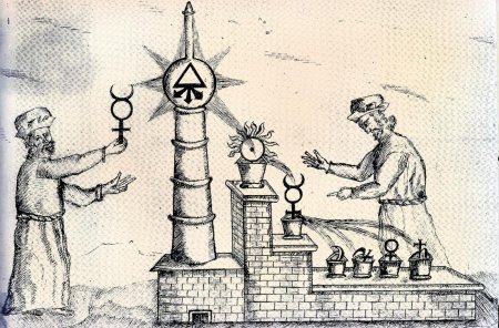 Философский камень гравюра Алхимия