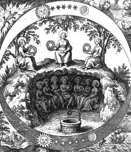 Философский камень гравюра Алхимия