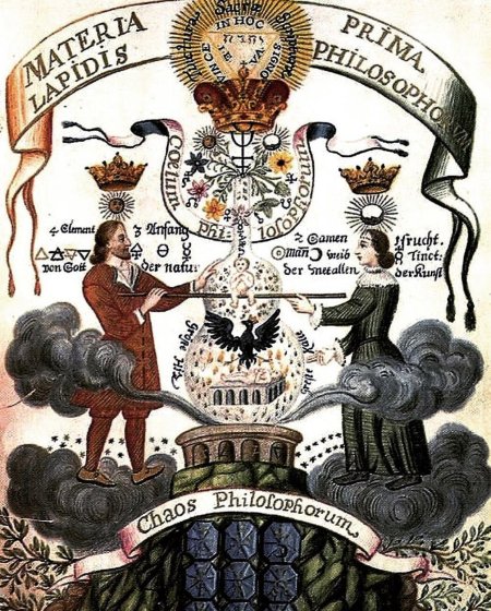 Философский камень гравюра Алхимия