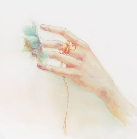 Руки акварелью