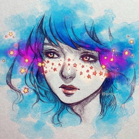 Рисунки акварелью