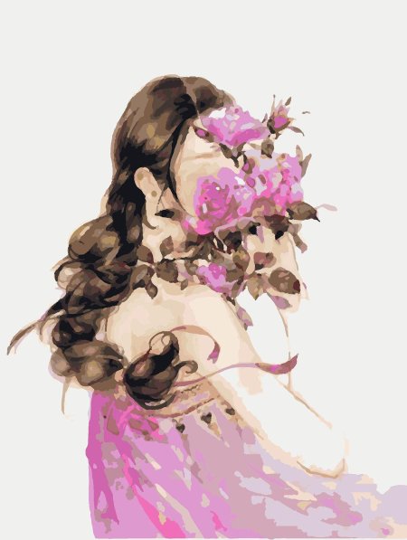 Девушка с цветами