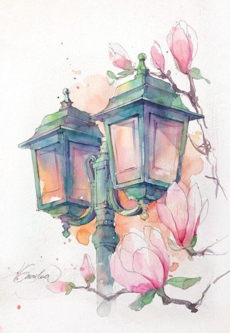 Дина Лепченкова Акварельная живопись