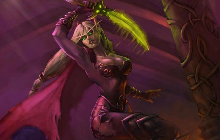 Кровавая эльфийка wow