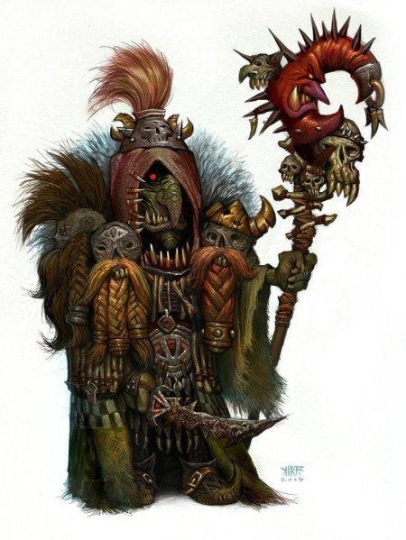 Гоблин шаман вархаммер