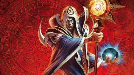 Арт фэнтези рунный маг