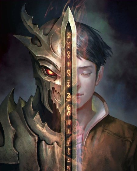 Фэнтези меч с глазом