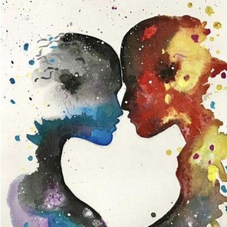 Любовь акварель