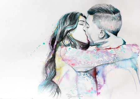 Любовь акварель