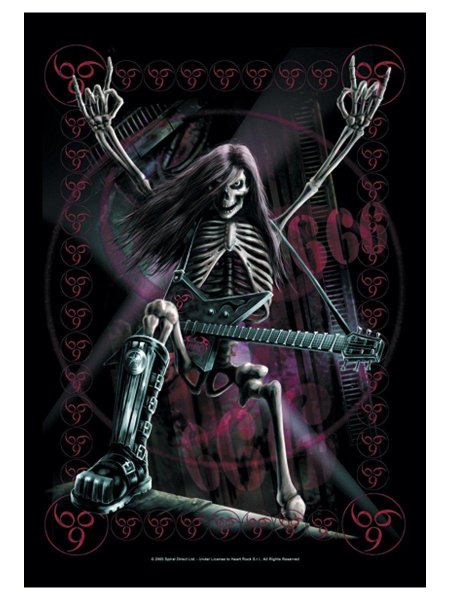 Скелет рокер