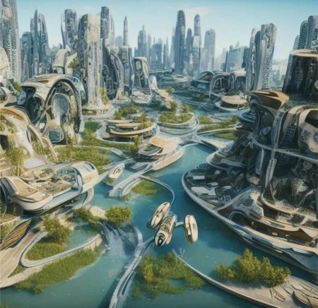 Картины города будущего Роберта МАККОЛЛА