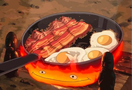 Аниме Ходячий замок Кальцифер